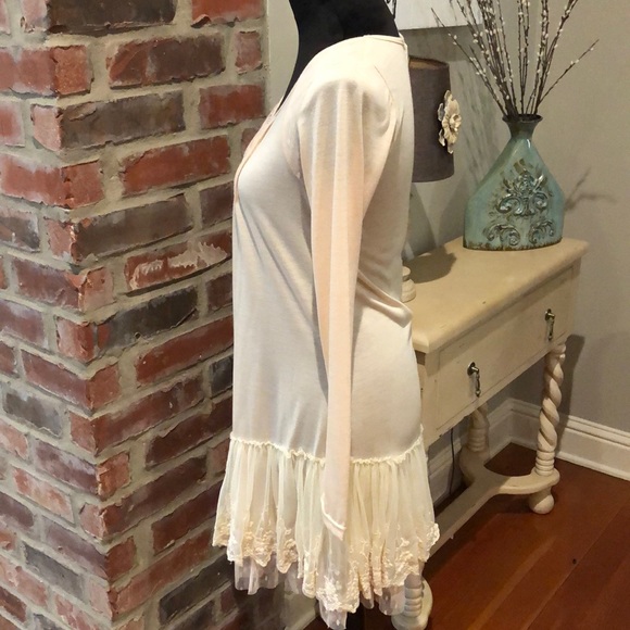 Ryu Cream Tulle Dress BOHO country theme - Picture 3 of 8